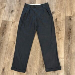 Men's Gray plaid dress pants